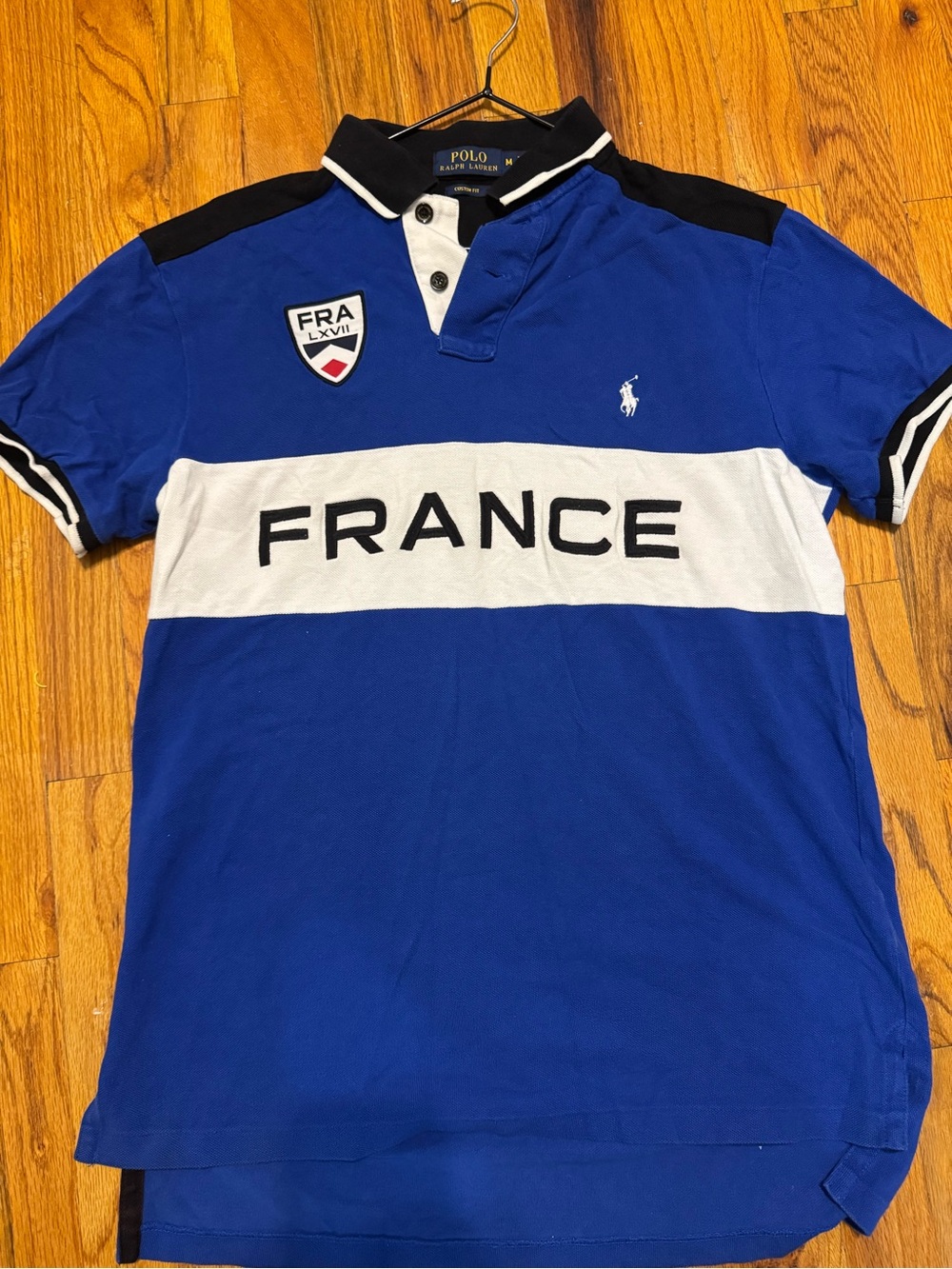 Ralph Lauren Blue White France Rugby Polo